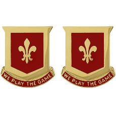 131st Field Artillery Regiment Unit Crest (We Play the Game)